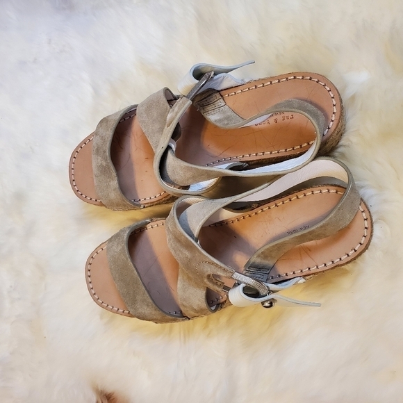 𝅺RAG & Bone August Espadrille Platform Sandal NWOB Light Sand sz. 9.5 - Picture 8 of 10